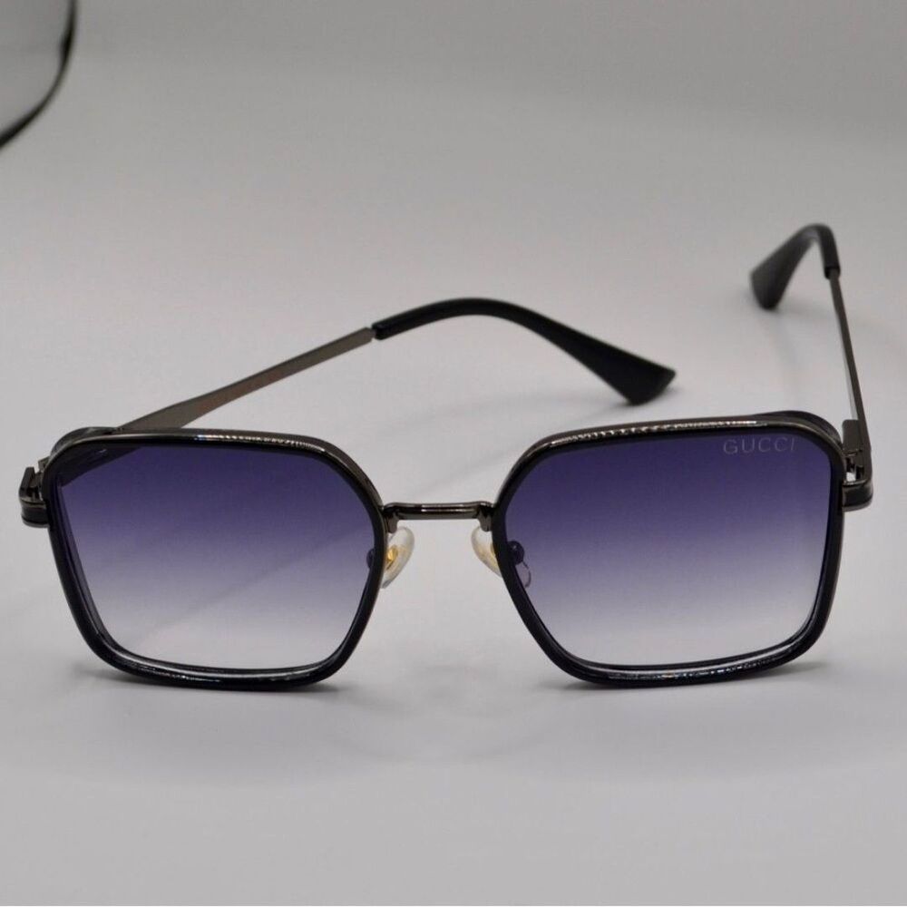 Gucci Women’s Sunglasses | Silver & Black | Purple Gray Gradient | 56-16-145 - Picture 3 of 12